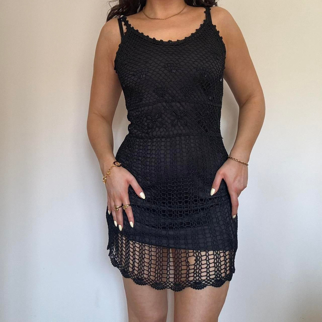 00s crochet dress XS/S