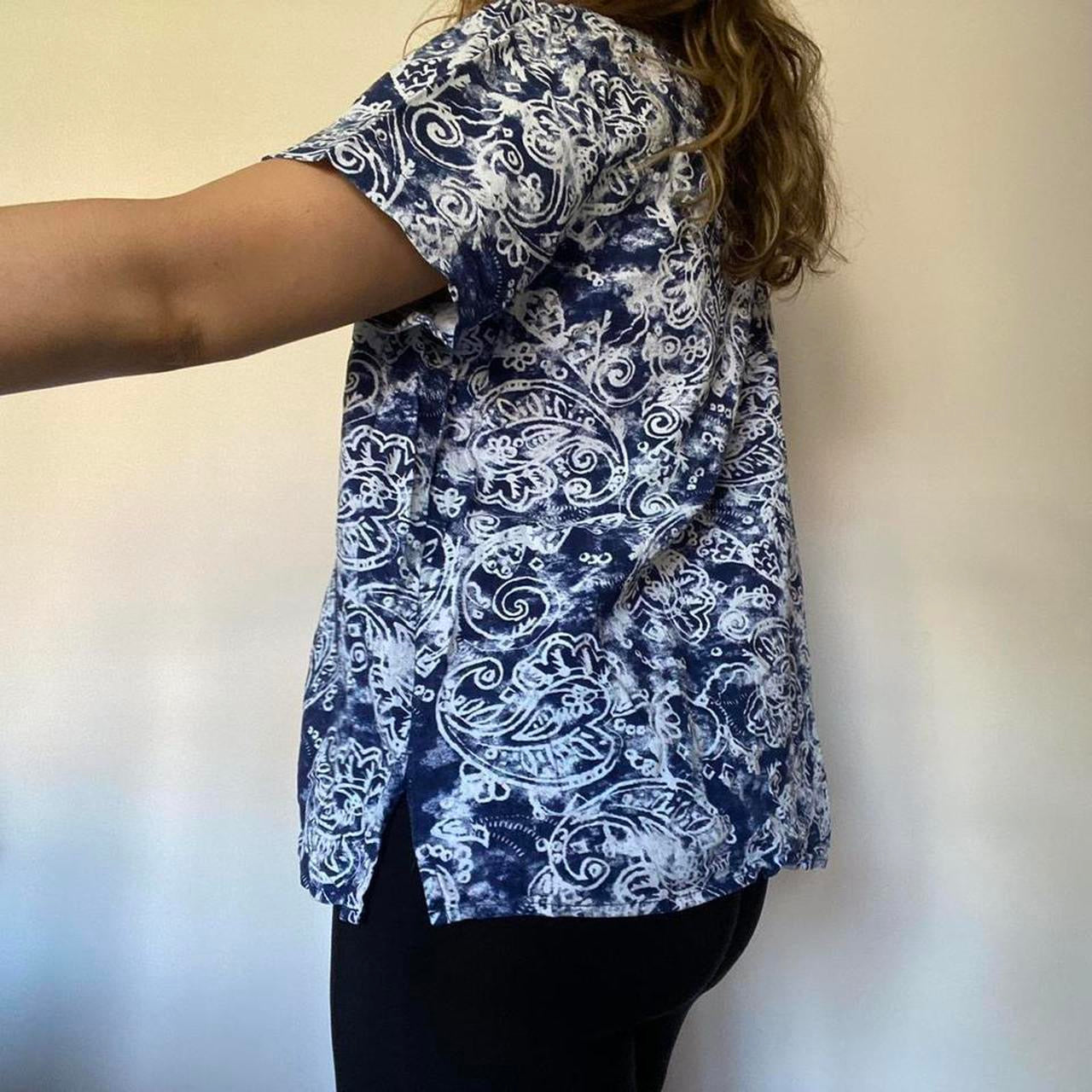 100% cotton navy shirt L