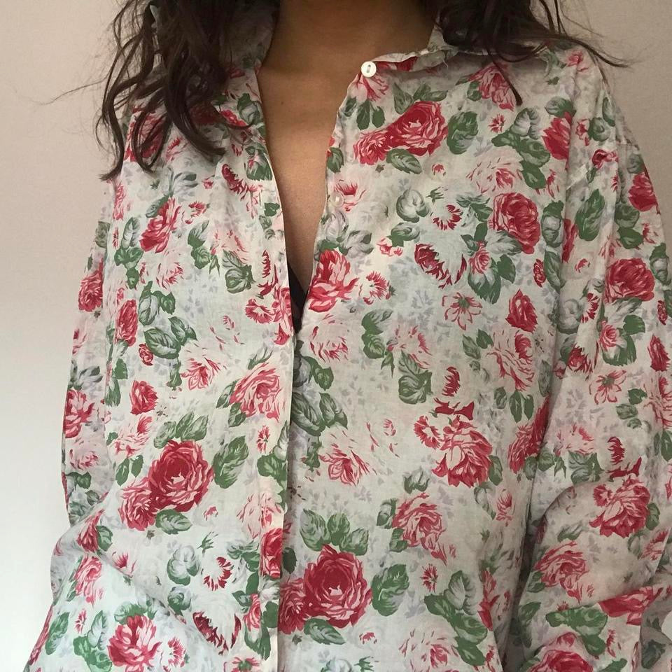 United Colors of Benetton floral shirt medium