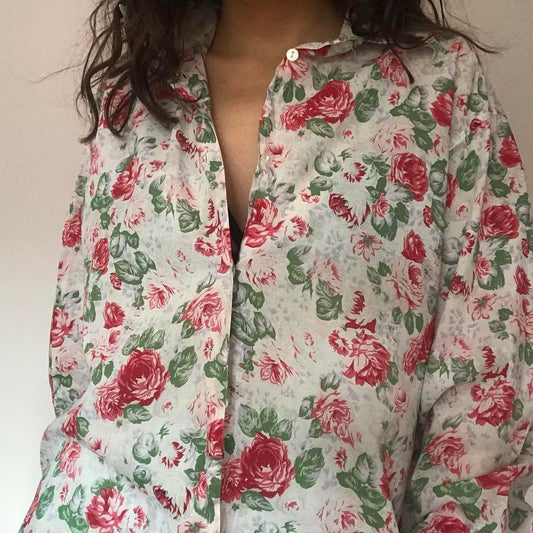 United Colors of Benetton floral shirt medium