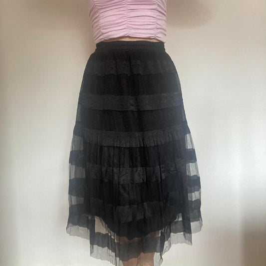 Black fairy midi skirt XS/S