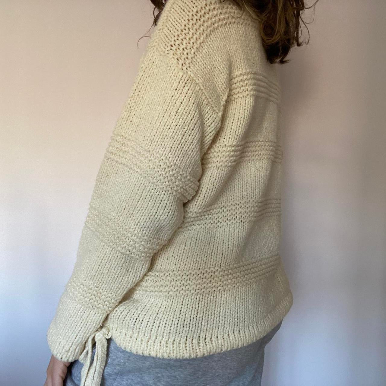 Cream knit jumper S