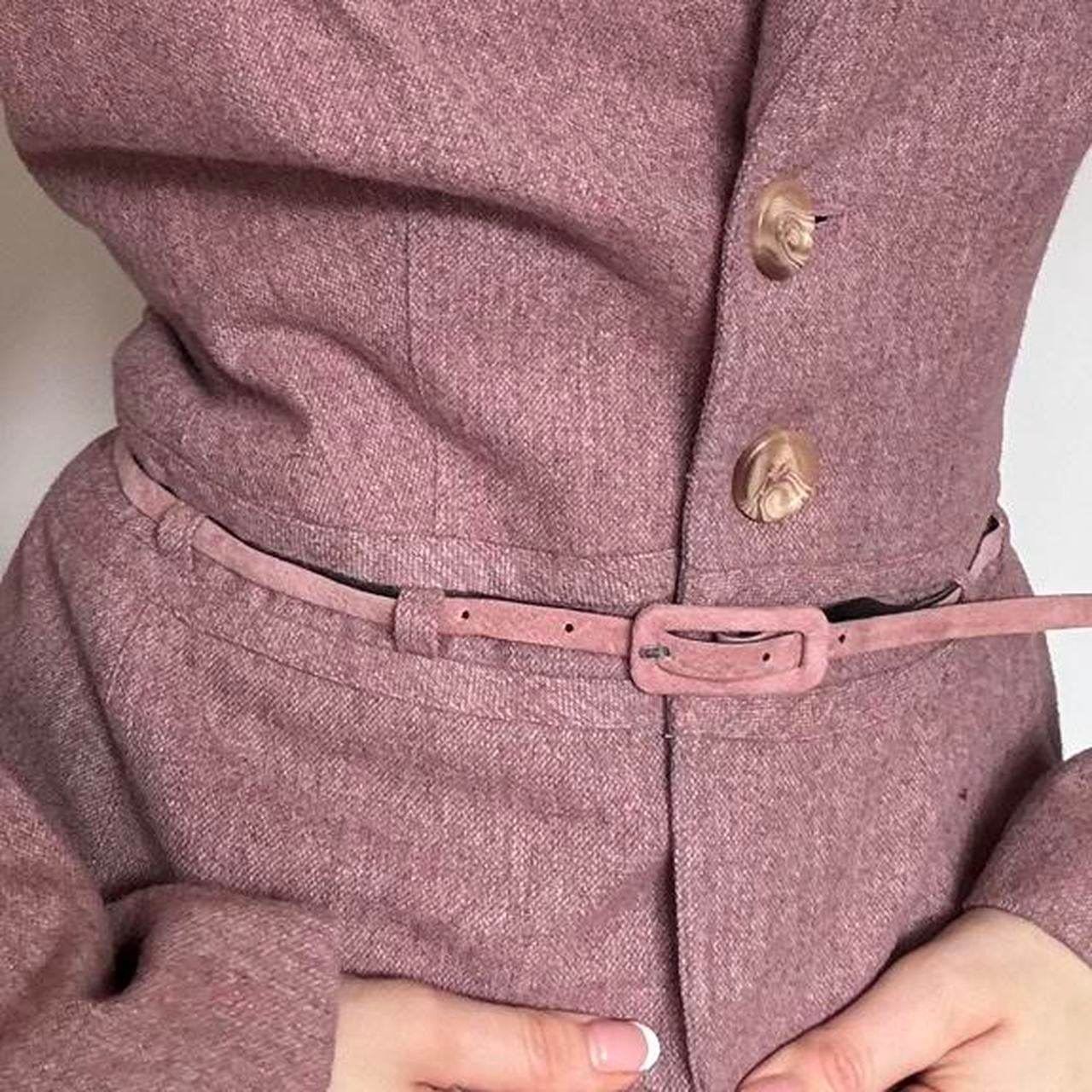 Pink wool blazer small