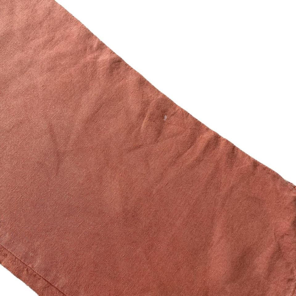 00s 100% linen coral trousers 30”