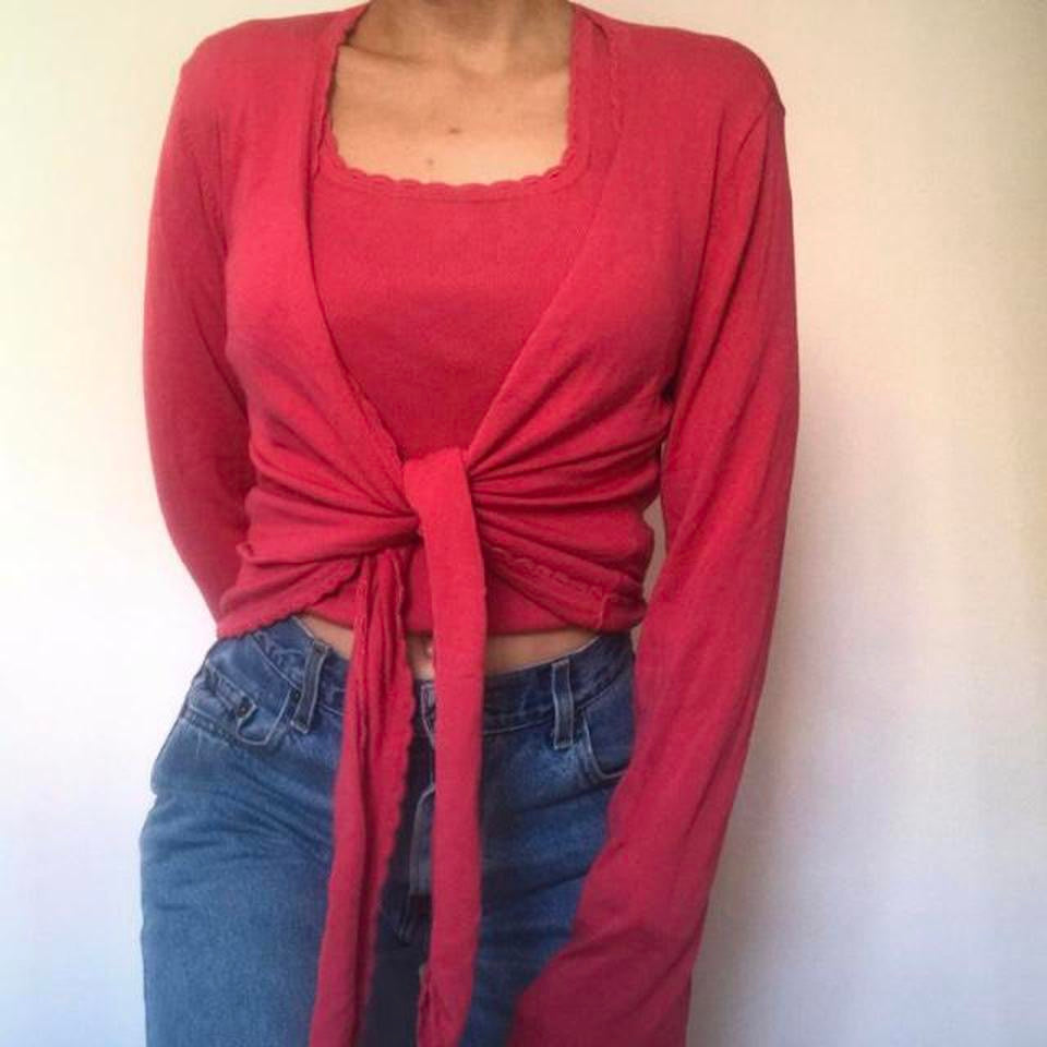 Top & cardigan co-ord medium