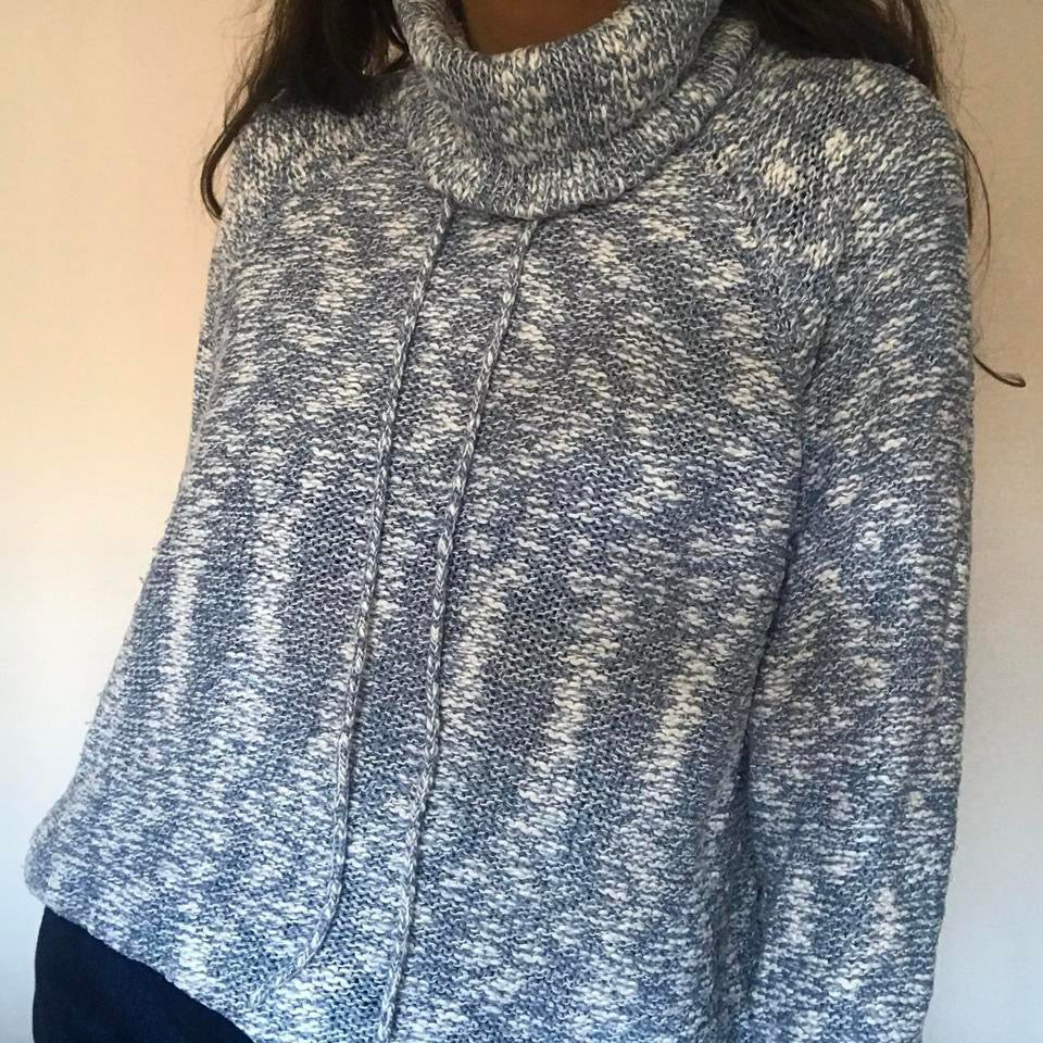 Chaps roll neck blue jumper large