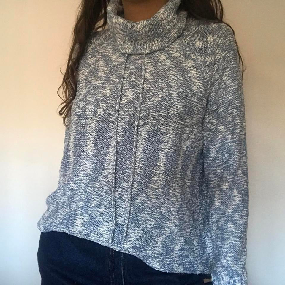 Chaps roll neck blue jumper large