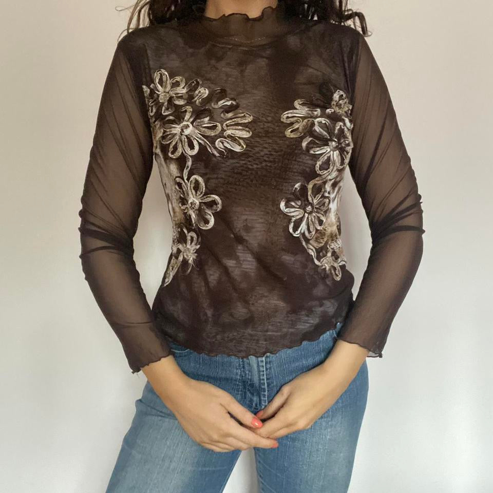 00s double layered mesh top XS/S
