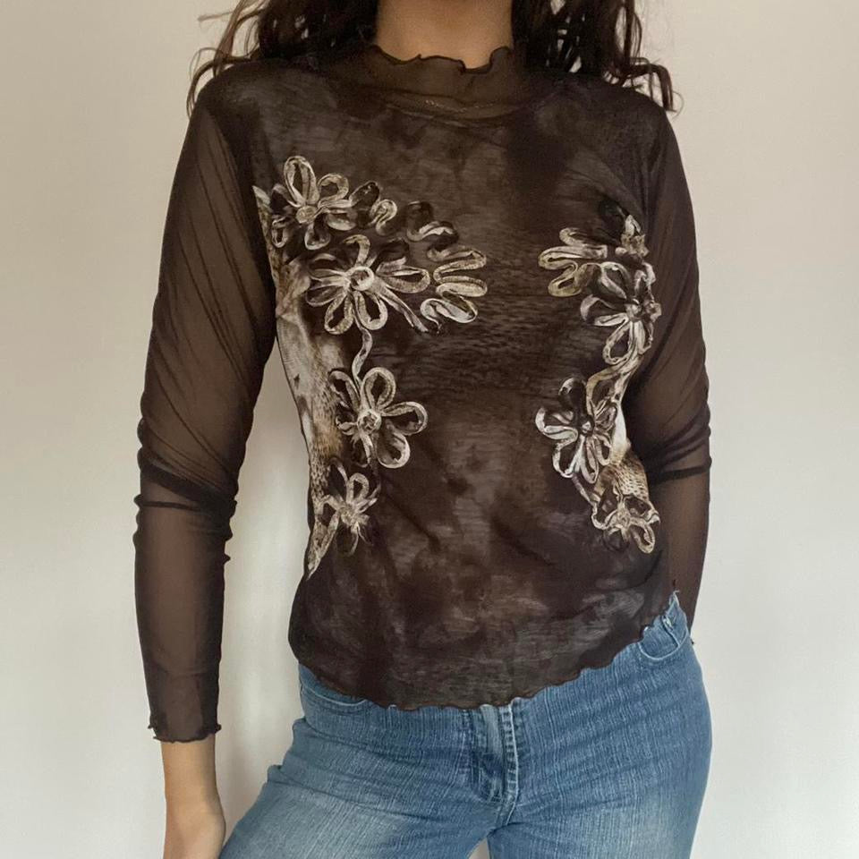 00s double layered mesh top XS/S