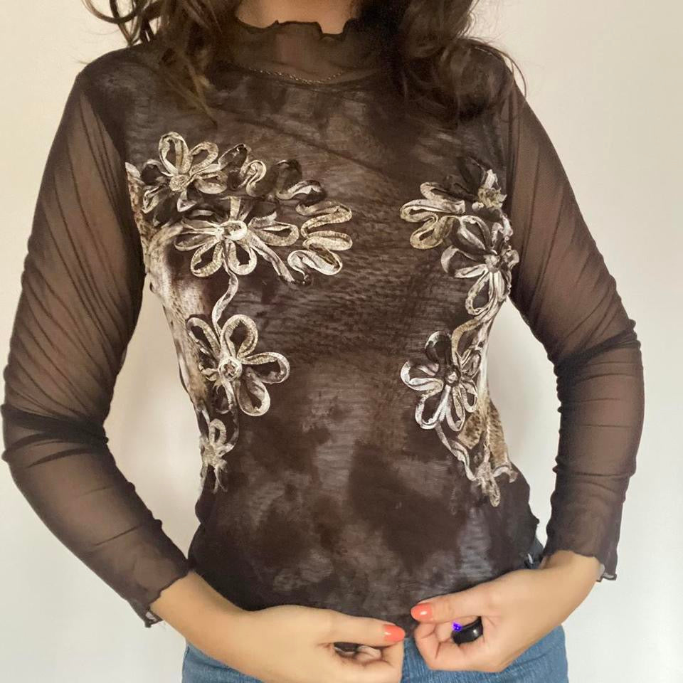 00s double layered mesh top XS/S