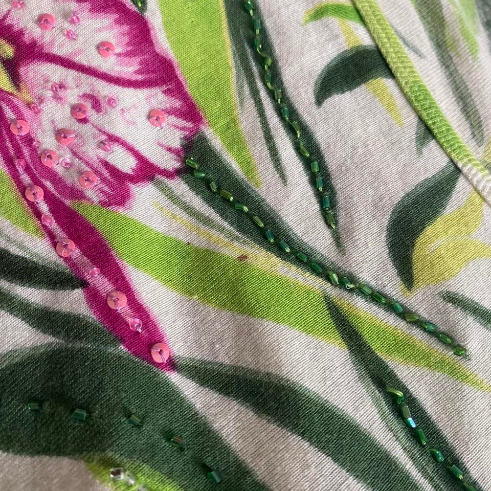 00s green floral medium