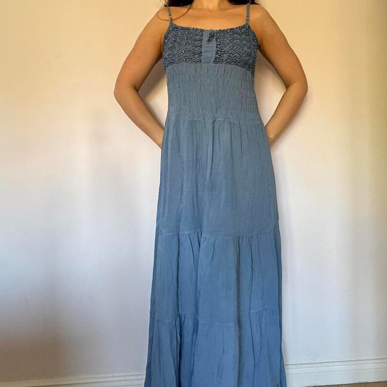 Italian blue maxi dress XS/S