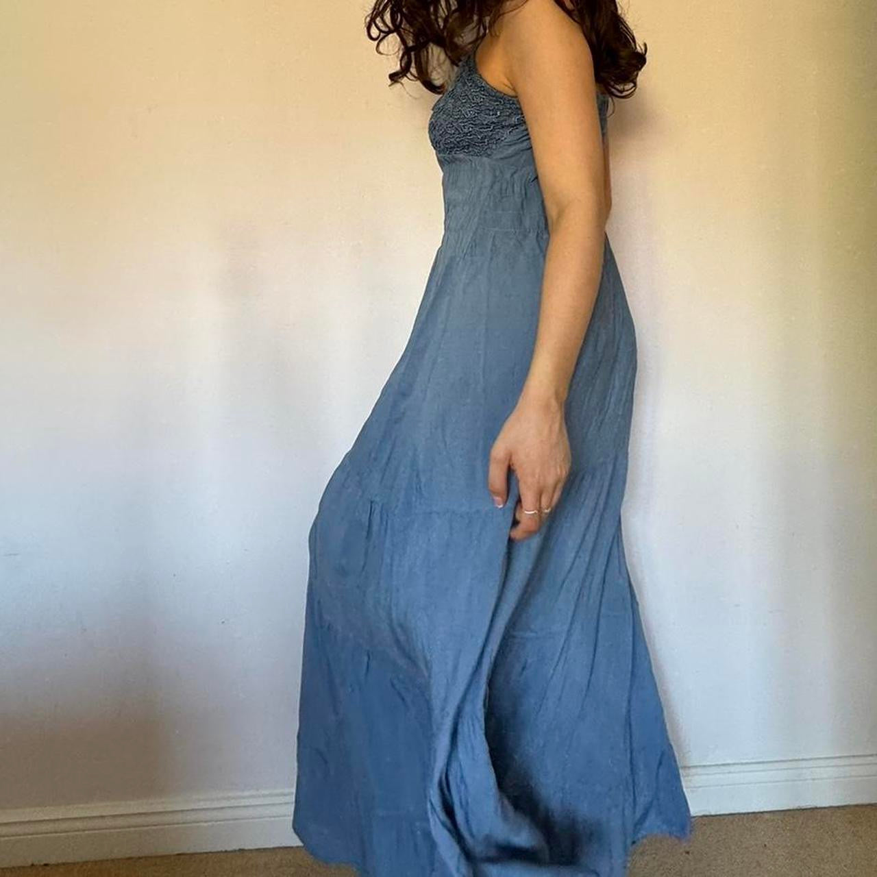 Italian blue maxi dress XS/S