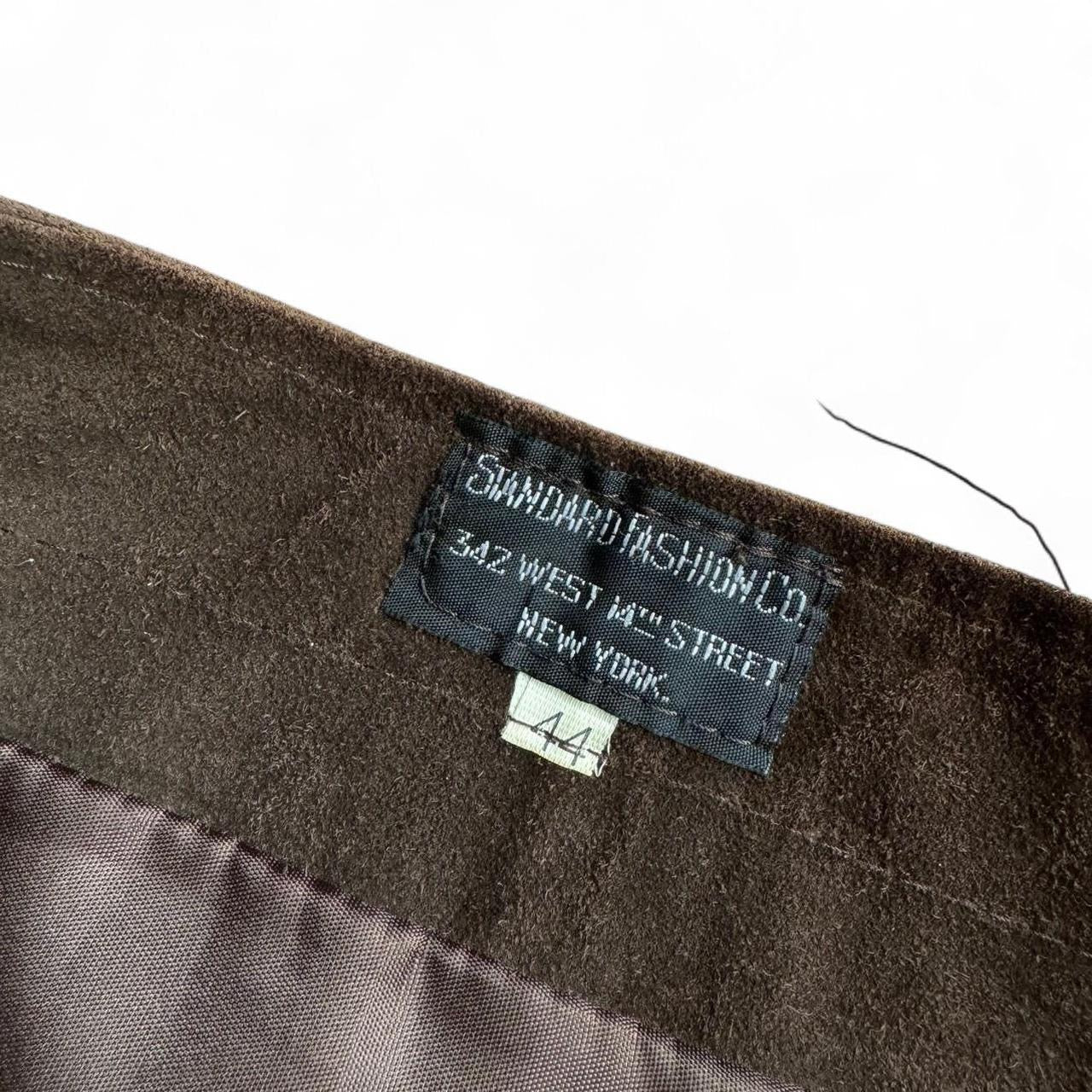 00s brown suede skirt w29