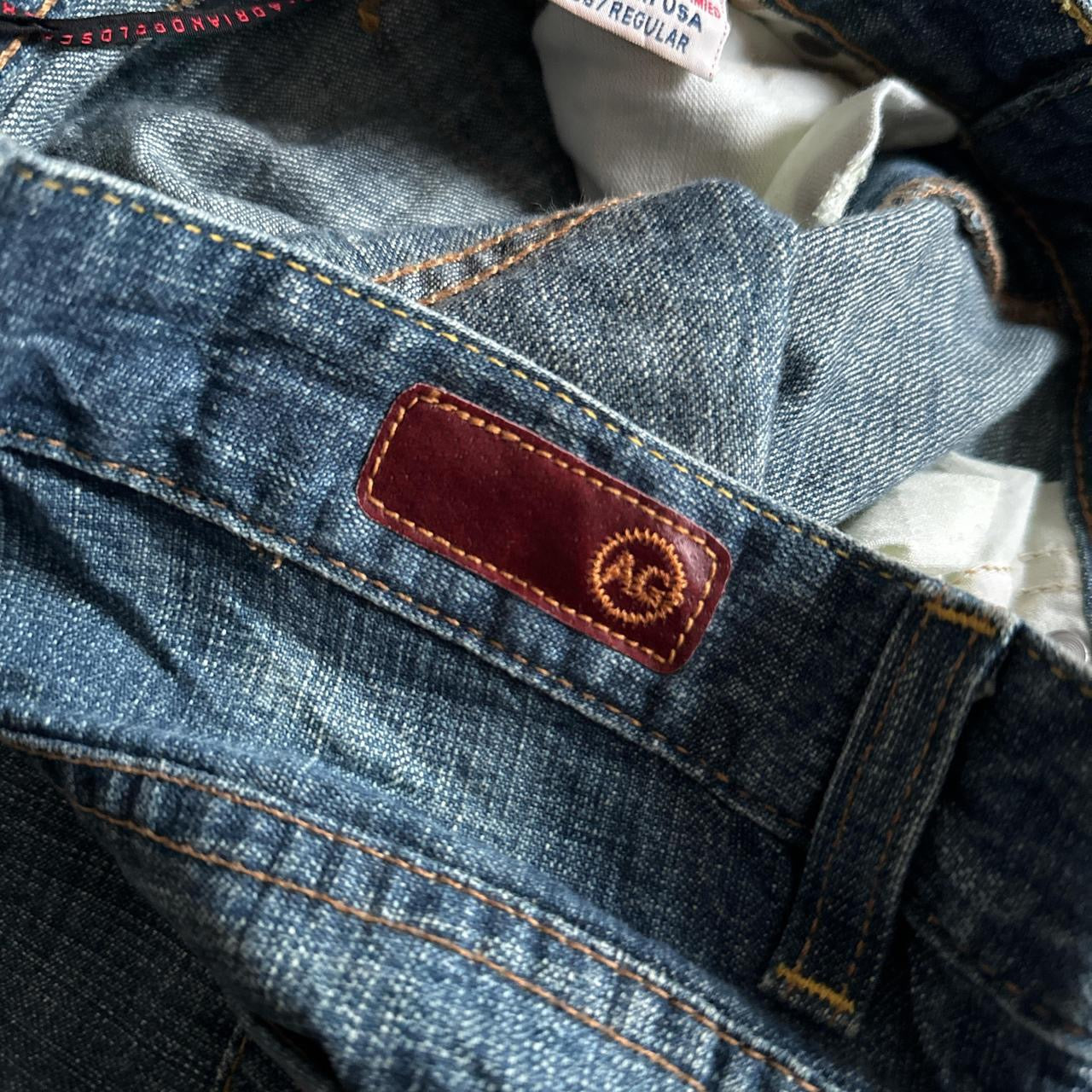 Italian designer AG low rise bootcut jeans w26