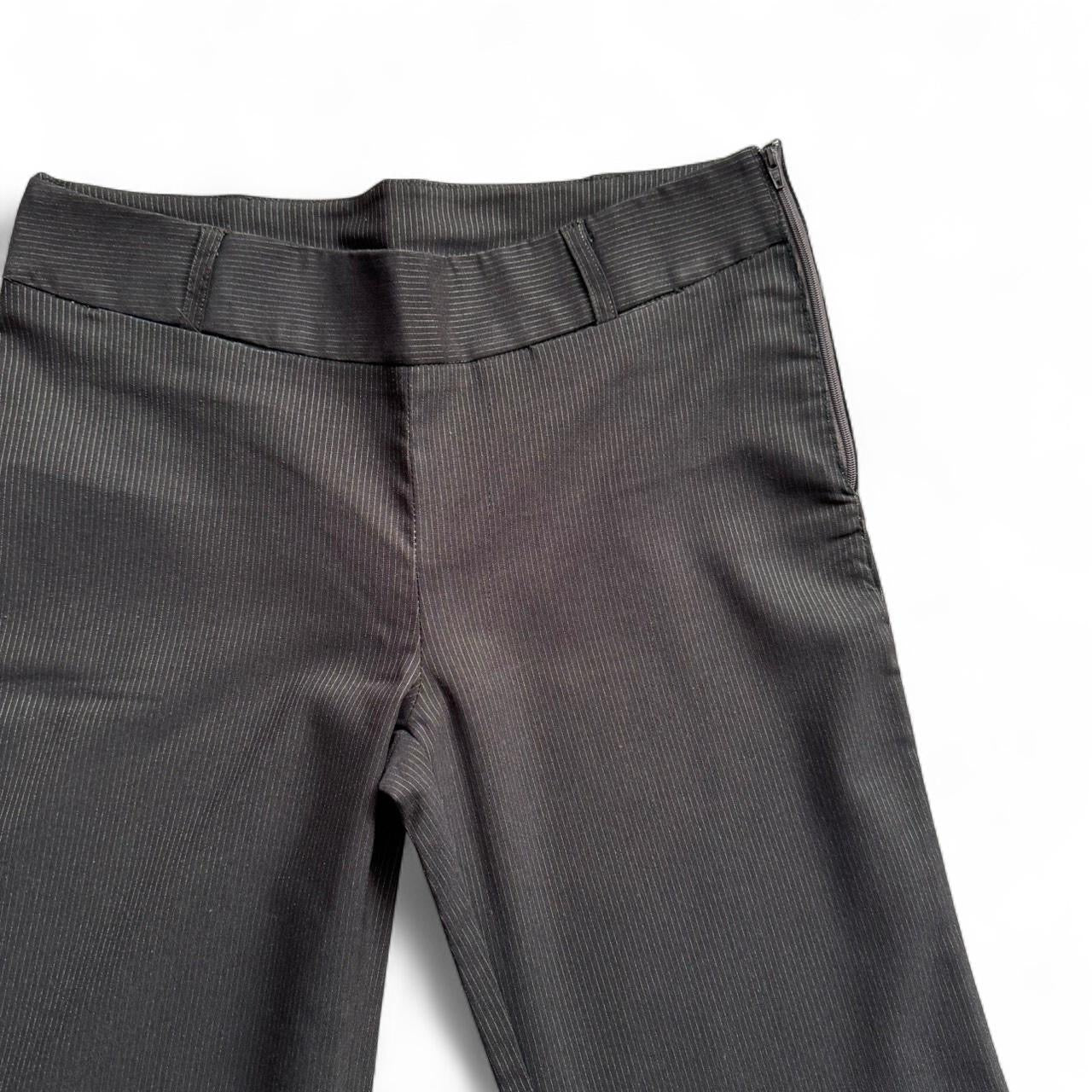 00s pinstripe flared trousers w31