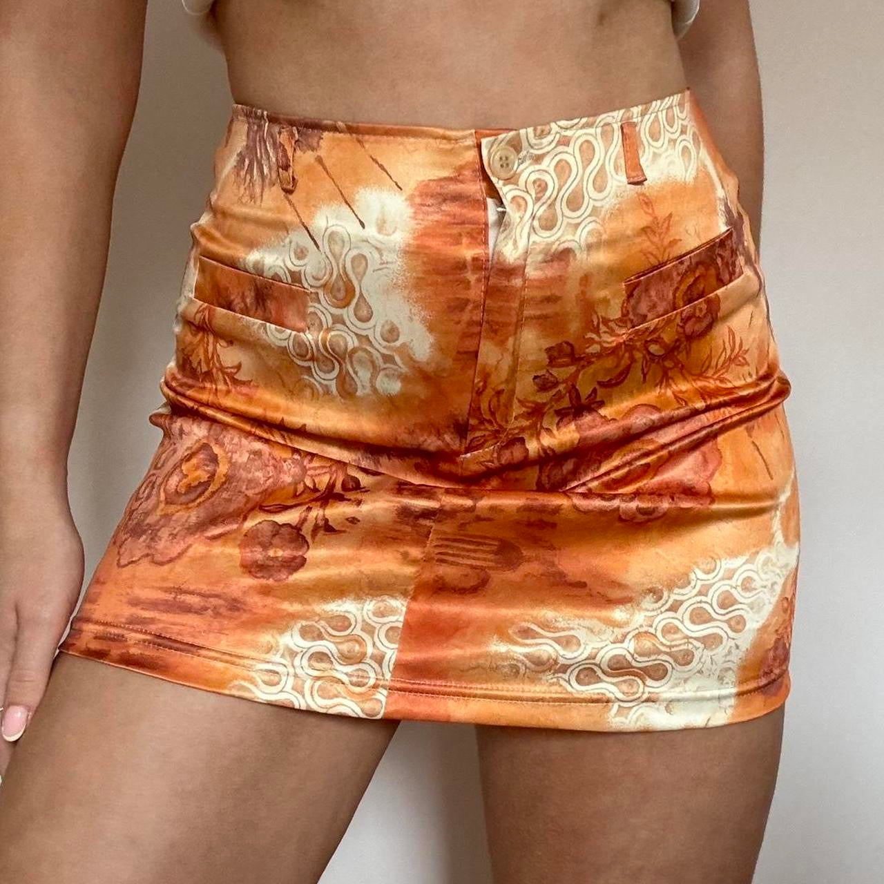 00s Italian mini skirt S