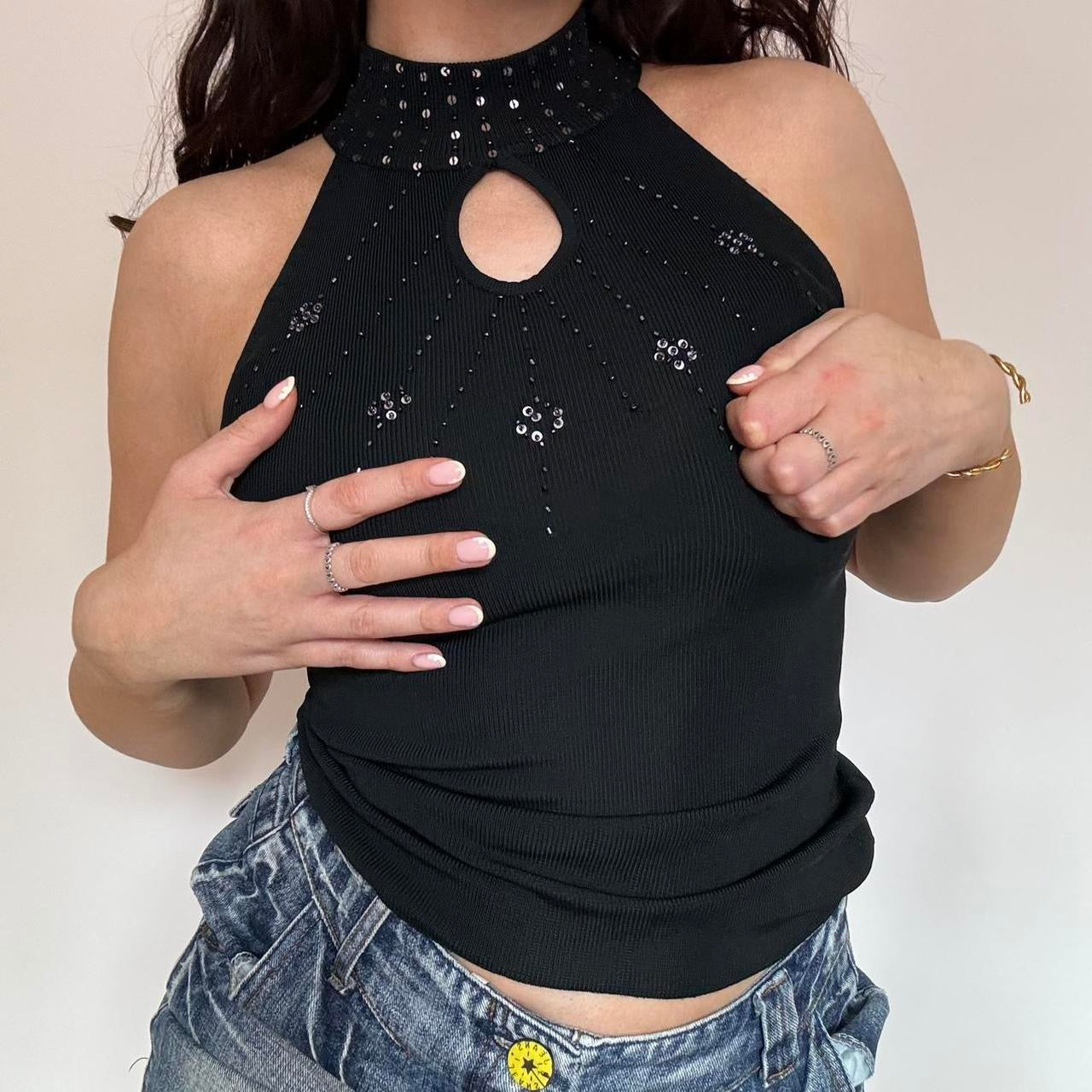 00s sequin top XS