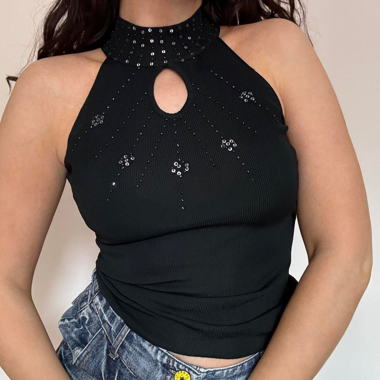 00s sequin top XS