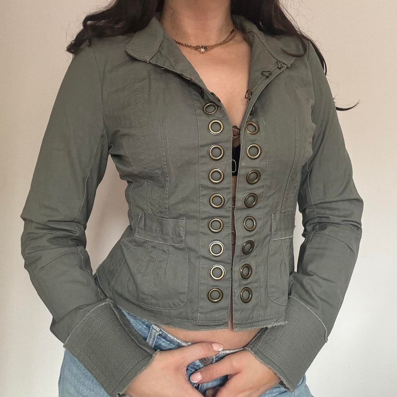 00s khaki jacket S/M