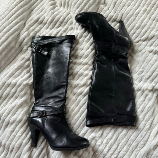 Leather knee high boots size 5