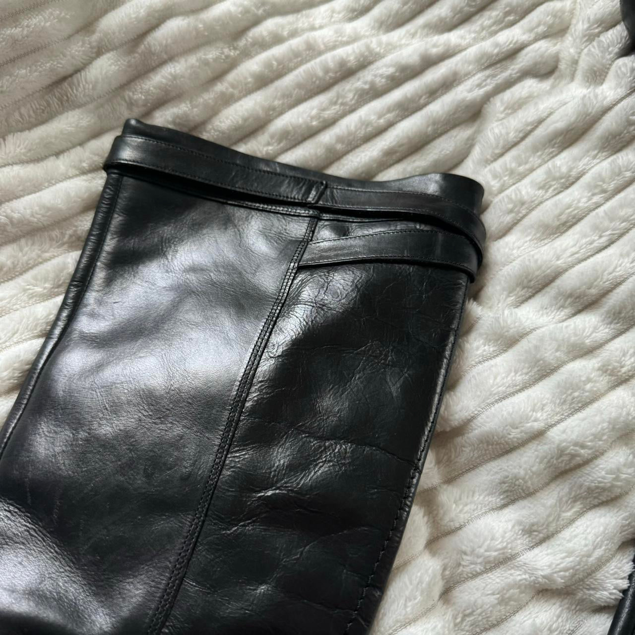 Leather knee high boots size 5