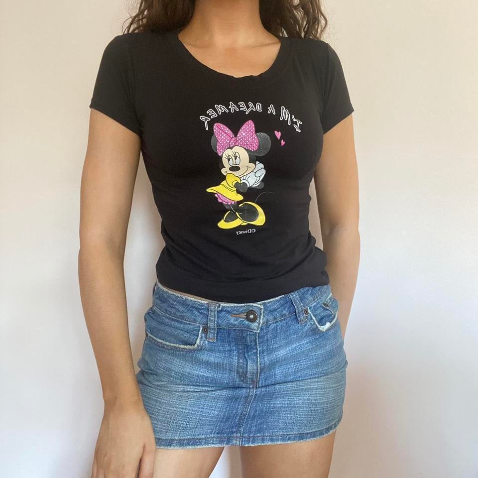 00s black Minnie Mouse t-shirt medium