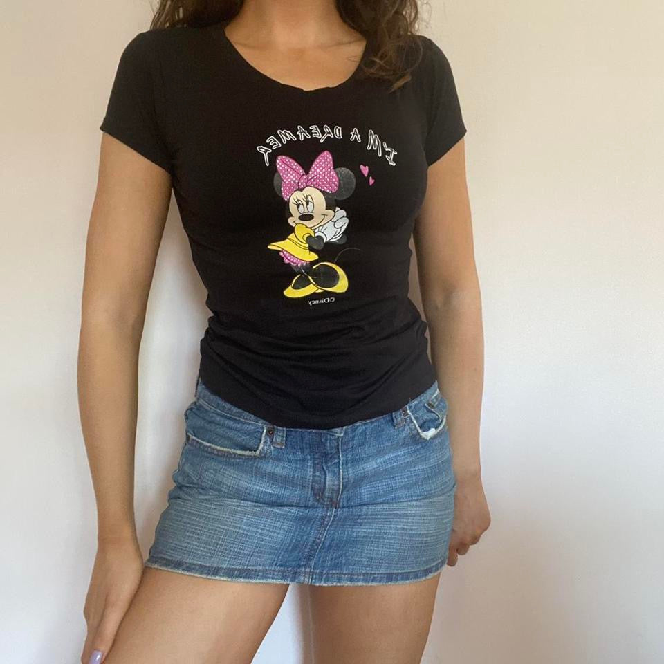 00s black Minnie Mouse t-shirt medium